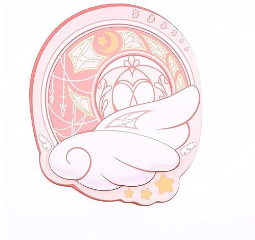 GeekShare Ergonomisches Mauspad mit Handgelenkauflage, rutschfeste Unterseite, Mauspad für den Schreibtisch, kleines Gaming-Mauspad für Laptop, Computer, Zuhause und Büro – Sternflügel