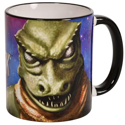 Elbenwald Star Trek Tasse mit Gorn Motiv Rundumdruck Keramik 320 ml mehrfarbig