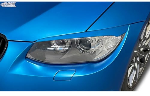 RDX Scheinwerferblenden passgenau | kompatibel mit BMW 3er E92/E93 Coupé/Cabrio 2010-2013 (ABS)