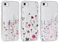 Foonary 3 Stück Hülle für iPhone 7/8/SE 2020/SE 2022 4,7, Handyhülle mit Muster Mädchen Aesthetic Blumen Muster Motiv Design Slim Case, Silikon Stoßfest Schutzhülle Cover, Blumen01