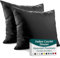 Kissenbezug 40x40 Mikrofaser Premium 2er Set Kissenhülle Deko für Kissen Sofa/Bett Stoff Superweicher Resistent Hypoallergen Anti-Milben Atmungsaktiv Kopfkissenbezug mit Verdecktem Zip Voll Waschbar