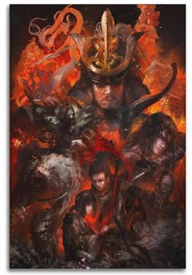 Sekiro-Poster, dekoratives Gemälde, Leinwand-Wandposter und Kunstdruck, modernes Familienschlafzimmer-Dekor-Poster, 20 x 30 cm