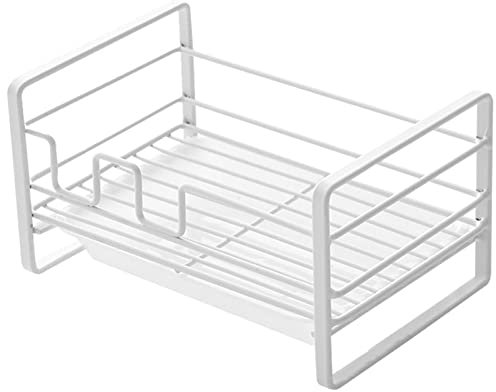 Porte-éponge Pour évier De Cuisine, 7,3 X 4,7 X 3,9 Pouces, Support De Rangement Pour éponge, Blanc Mat, Organisateur D'évier De Salle De Bain, Distributeur De Porte-savon, Porte-brosse