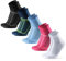 DANISH ENDURANCE Chaussettes de Running Longue Distance, Anti-Ampoules, Soutien Voûte Plantaire, 5 Paires, Multicouleurs (1xNoir/Gris, 1xBleu/Jaune, 1xRose, 1xBlanc, 1xBleu Clair), 43-37