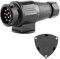 AGRISHOP Prise de Remorque 13 Broches Male Etanche12V Prise Attelage Électrique Remorque 13 Broches Connecteur Remorque Fiche 13 Broches