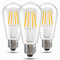 BHMAOYN 12V 24V E27 LED Vintage Glühlampe,6W ST64 Glühlampen 12-24V Antik Retro E27 LED Lichter 60W Äquivalent,Warmweiß 2700K Für Sonnensystem,Wohnmobil Wohnmobil Marine,Camper,Garage,3er Pack