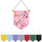 Fnaobai Broschen-Organizer zum Aufhängen an der Wand, bunt, Emaille, Abzeichen, Leinwand, Banner, Ohrringe, Sammlungshalter, 32 x 25,4 cm (ohne Zubehör) (Rosa)