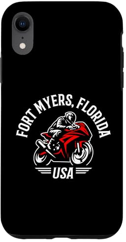 Hülle für iPhone XR Fort Myers Florida Sport Bike Motorrad Racing Design