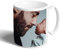 CALLE DEL REGALO Taza de café personalizada con foto, blanca