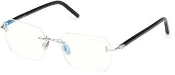 Tom Ford Unisex Adulto FT5934-B Gafas, Shiny Palladium, 54