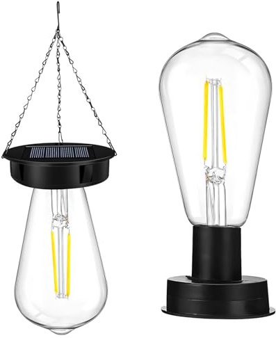 Solar Glühbirnen für Draußen, Garten Solarleuchten Ersatzteile, 8,5cm Solarleuchten Ersatz Top mit Heller LED Glühbirne, Transparente Solar Glühbirne für Solarlampen Solarlaterne Gartenleuchten