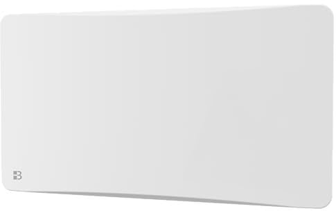 BESTHERM - Radiateur électrique fixe à inertie sèche fonte + film avec thermostat interchangeable 1500W Bestherm ALMEA horizontal blanc