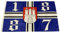 Fahne Hamburg - 1887 Stadtwappen, 90x150 cm, Flagge, Banner