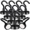 Aenienoe Magnethaken Klein 12Stück Magnet Haken Starke Schwarz Magnetische Neodym Magnetic Hooks Hakenmagnete zum Aufhänger Küchen Camping Zubehör 16mm