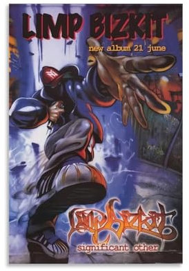 LKKHPEP Limp Poster Bizkit Significant Other-Album-Poster, Leinwand, Wandkunst, dekoratives Wohndekor, Gemälde für Wohnzimmer, Schlafzimmer, 30 x 45 cm, ungerahmter Stil