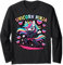 Cute UNICORN NINJA Birthday Rainbow Fancy Dress Team Dream Long Sleeve T-Shirt
