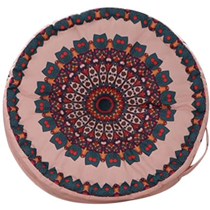 Rundes Sitzkissen 1 Stück aus Polyester und Pp Baumwolle, Rosa, Bequem