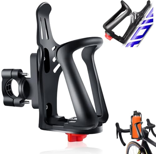 Flaschenhalter Fahrrad,Getränkehalter Motorrad Trinkflaschenhalter,Geeignet für 48-80mm Wasserflaschen Einstellbare Flaschenhalterung für MTB, Roller,Rollstuhl,Motorrad,Kinderwagen