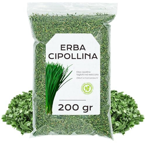 Erba Cipollina 200 gr - Cipollina Essiccata - Cipolline Sfuso - Erbe Naturali (200 gr)
