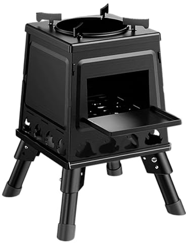 Portable Camping Wood Stove, Camping Wood Burning Stove Foldable Portable Small Stove Stainless Steel stove Outdoor for Travel Hiking Picnic Camping Backpacking