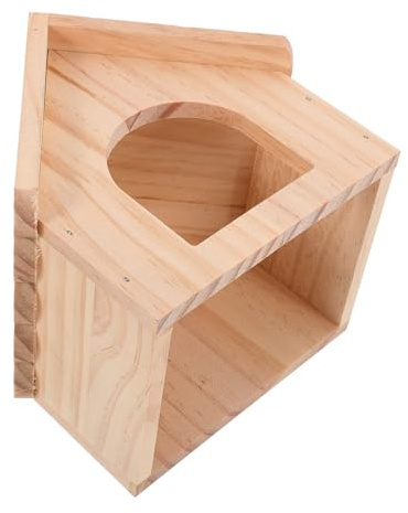 FRCOLOR Maisonnette Bois pour Cobayes Abri pour Petits Animaux Cachette pour Hamster Petite Maison Maison pour Cobayes
