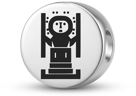 925er Sterlingsilber, Inka Viracocha, Totem-Symbol-Anhänger, Charm, Emblem, spirituelles Siegel, Schmuck, Halskette, passend für Original-Armband-Schmuck