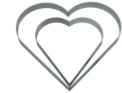 Herz Edelstahl Beeteinfassung Garten Designblech Beet Grabschmuck Grabeinfassung Pflanzring (800x800mm)