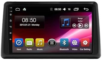 Autoradio Gps Navigazione Stereo 2 Din per Renault Express 2021-2022 Touchscreen Stereo Auto Bluetooth con Schermo, Radio Auto con Mirror, 4 Nucleo 1G+32G