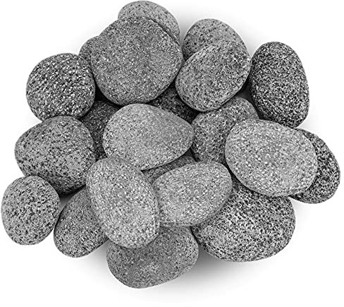 Stanbroil Galets de pierre de lave pour foyers à gaz et cheminées d'intérieur ou d'extérieur – 4,5 kg (5,1 à 7,6 cm)