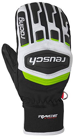 Reusch Herren Race Training R-TEX XT Mitten Handschuhe, Black/White/neon Green, 10.5
