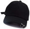 Baseball Cap K-Pop Bangtan Boys Außen Eisen Ring Hysteresen-Hut Lässige Adjustable Vati-Hut Hip Hop-Hut (schwarz)