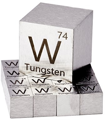 Luciteria Science Wolfram-Würfel, 2,5 cm, Hexaeder, grau