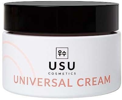 Crema Idratante Donna - 50 ml - Crema Viso Antirughe - Aiuta a Nutrire e Idratare la Pelle - Formulata con Aginon e Acido Ialuronico - Adatta a Tutti i Tipi di Pelle - USU Cosmetics