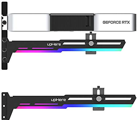 upHere GPU Brace Grafikkarte ARGB LED Sync verstellbar je nach Grafikkarte für vertikale Grafikkarte.