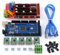 Kit stampante 3D, Kit RAMPS 1.4 con LCD- Controller stampante 3D + R3 + A4988 con dissipatore USB Calbe Jumper Kit