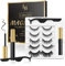 Magnetic Eyelashes,Magnetic Eyeliner and Lashes Kit have Soft Reusable Waterproof Long Lasting 5 Pairs of 3D Magnetic Eyelashes Natural Look No Glue