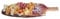 Tagliere Bordo Corteccia con Manico, Vassoio Aperitivi Tronco Vero Legno, Dimensioni 50x20x3 (2 Pezzi)