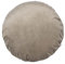 beties Samt&Sonders Serie Kissenhülle rund ca. 50 cm Ø Kissenbezug Samtkissen Dekokissen aus deutschem Unternehmen in hochwertiger Qualität (Taupe)