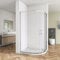 Huiyang 900x800x1850mm Quadrant Shower Enclosure 5mm Tempered Glass Sliding Shower Cubicle Door