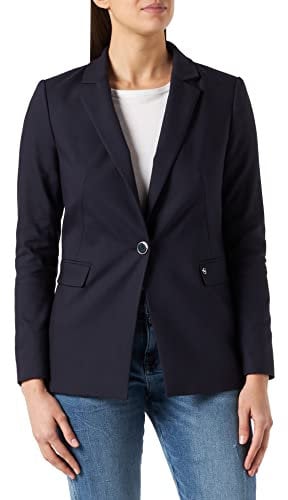 Comma Taillierter Blazer aus Baumwollmix