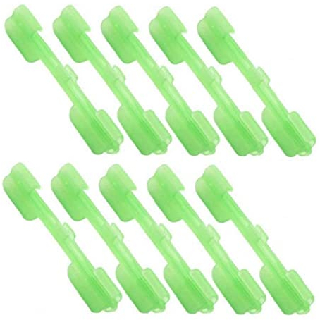 10 Stücke Abs Night Fishing Float Spitze Licht Halter Leuchtetechnik Angelgerät Zubehör Lure Lichtstock Clip Kartenhalter
