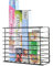 House of Home - Black Storage Basket Steel for Kitchen Storage & Organisation- Self-Adhesive, No Tools Needed - Strong, Practical and Easy to Install, Ideal for Cupboard Door Storage and Organiser
