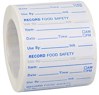 500 Pezzi Etichette Autoadesive Alimenti Etichette Alimentari Rotazione per Alimenti Data Apertura Scadenza Etichette Congelatore Rimovibili per Ristorante Cucina Domestico Ufficio