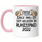 Hey!Print Rentnerin 2022 Tasse Rosa Rente Lustig Spruch Ruhestand Rentner Pension