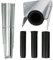 Jumua Rotary Washing Line Metal Ground Spike, Parasol Heavy Duty Screw with Plastic Adapter Fits 32mm 35mm 40mm 50mm Diameters for Flags, Activity Poles, Bird Feeders and Rotary Airers