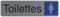 Exacompta - Réf. 67163E - 1 plaque de porte adhésive Toilettes dame - Plaque murale imprimée de signalisation - Sur tous supports - Aspect aluminium brossé - Dimensions : 16,5 x 4,4 cm