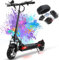 JOYOR Monopattino Elettrico Adulti, 500W Motore 55-75KM 48V 18AH, Carico 120kg, Doppi ammortizzatori e freni a disco anteriori e posteriori ，(azionati a chiave) con indicatori di direzione