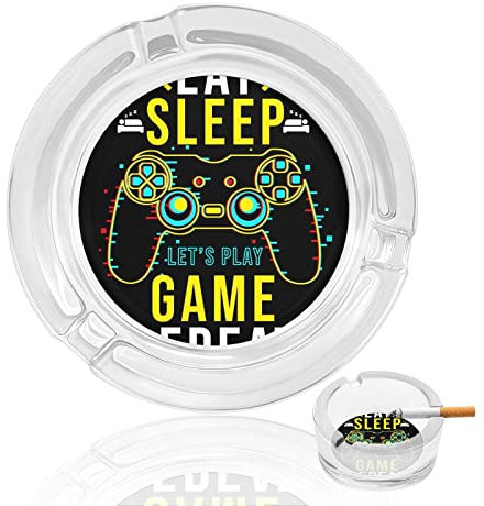 Aschenbecher Für Zigaretten Videospiel-Controller Kristallglas Aschenbecher Rauchen Aschenbecherhalter Für Home Hotel Office Table Top