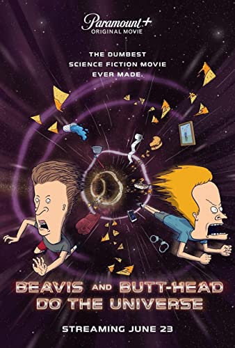 Beavis and Butt Head Do the Universe Poster A4 - Filmkunstposter in verschiedenen Größen für Wohn- oder Schlafzimmerideen. Randlose Kultfilmbilder, klassische ikonische 70er, 80er, 90er Jahre, Vintag