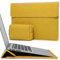 HYZUO 15 Pollici Custodie per PC Borsa con Funzione Stand per MacBook Air 15 M4 A3241 M3 A3114 M2 A2941 2025-2023 15 Surface Laptop 7/6/5/4 MacBook Pro 15 A1990 A1707 con Borsa Accessori Giallo Oliva